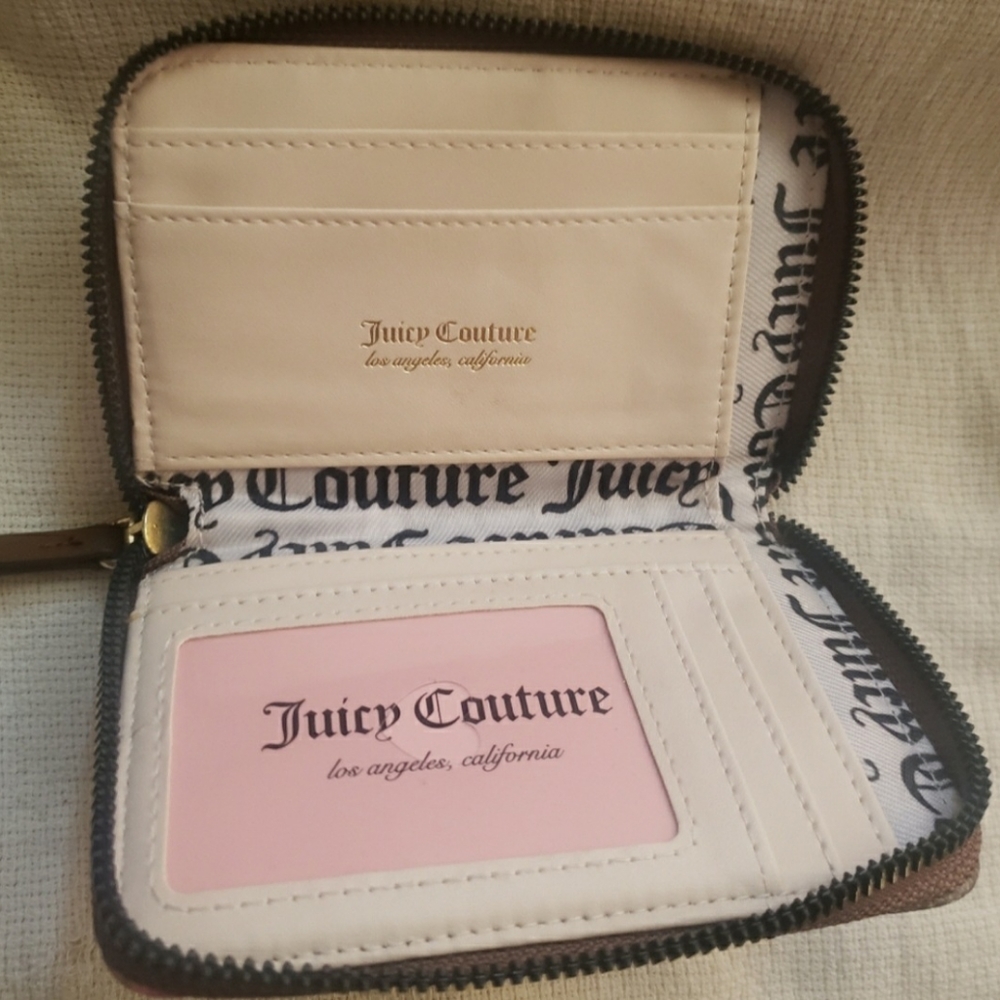 Juicy Couture floral logo zip around credit card wallet - Picture 4 of 5